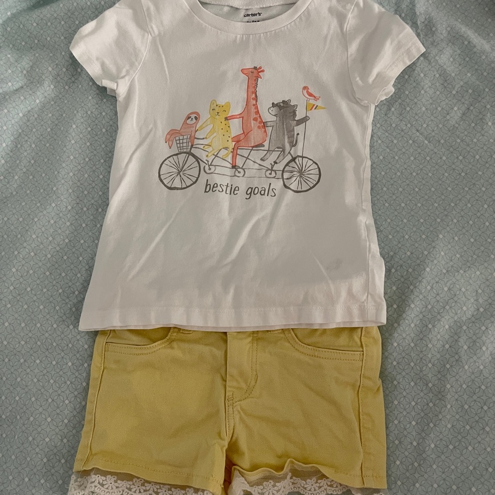 Toddler shirt and short pants